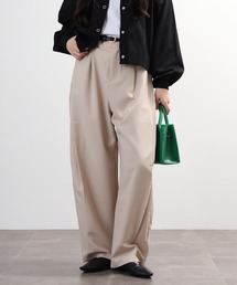 comoely closet サイドBOXタックパンツ