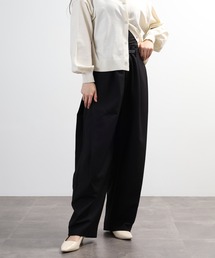 comoely closet サイドBOXタックパンツ