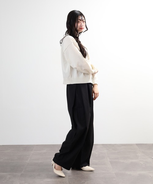 FUNALIVE(ファンアライブ)の「comoely closet サイドBOXタックパンツ(その他パンツ・レディース・ブラック/ベージュ/グレー・LL/L/M)」の11枚目の写真