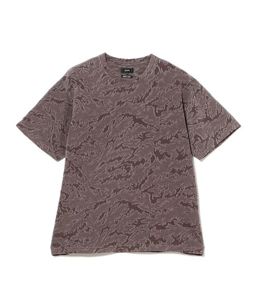 BEAMS(ビームス)の「カモフラージュ ジャカード Tシャツ 【リラックスフィット】(Tシャツ/カットソー・メンズ・ブラウン/グリーン系その他2・S/M)」の1枚目の写真