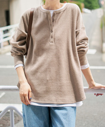 Spick & Span | 《新色有り / 追加》2枚SETヘンリーネックプルオーバー(Tシャツ/カットソー)