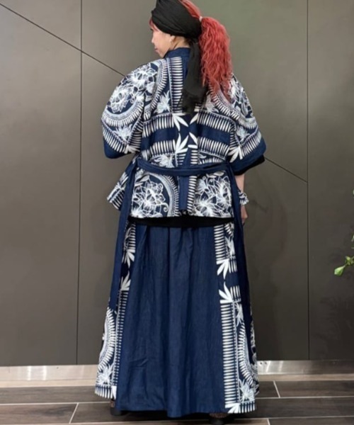 チャイハネ（チャイハネ）の「【チャイハネ】マナリカデニムロングスカート（デニムスカート・レディース・ライトインディゴブルー/インディゴブルー・FREE）」の10枚目の写真