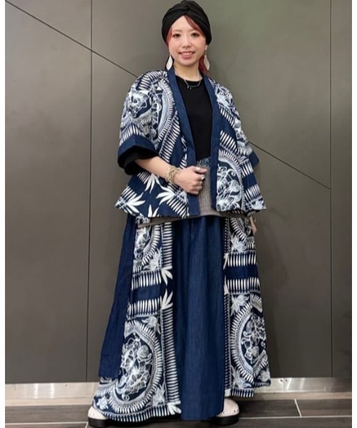 チャイハネ（チャイハネ）の「【チャイハネ】マナリカデニムロングスカート（デニムスカート・レディース・ライトインディゴブルー/インディゴブルー・FREE）」の11枚目の写真