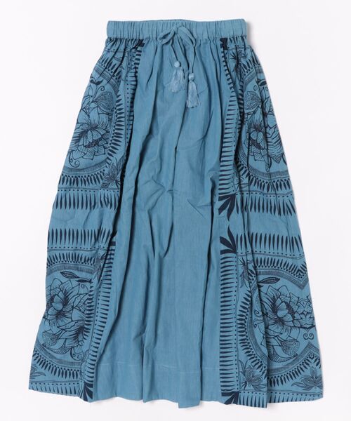 チャイハネ（チャイハネ）の「【チャイハネ】マナリカデニムロングスカート（デニムスカート・レディース・ライトインディゴブルー/インディゴブルー・FREE）」の13枚目の写真