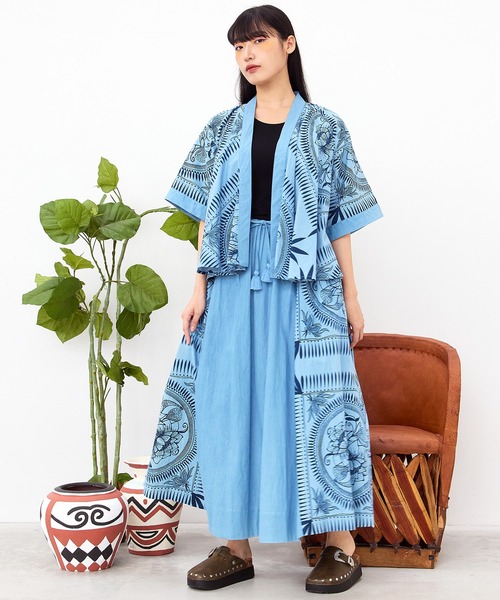 チャイハネ（チャイハネ）の「【チャイハネ】マナリカデニムロングスカート（デニムスカート・レディース・ライトインディゴブルー/インディゴブルー・FREE）」の14枚目の写真