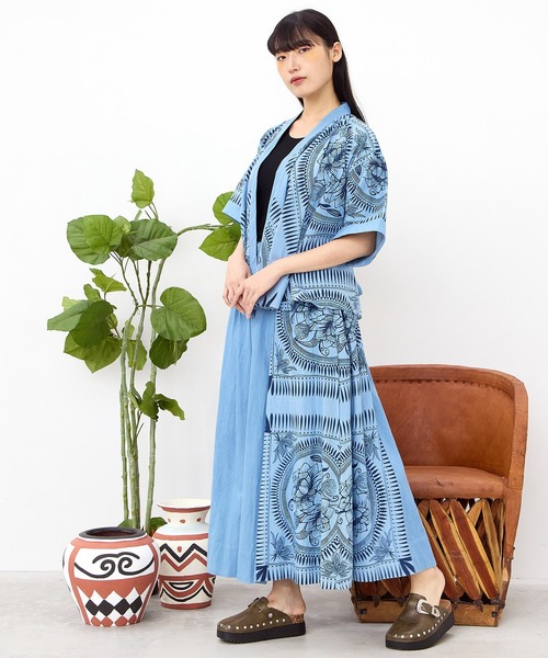 チャイハネ（チャイハネ）の「【チャイハネ】マナリカデニムロングスカート（デニムスカート・レディース・ライトインディゴブルー/インディゴブルー・FREE）」の15枚目の写真