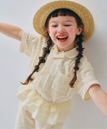 p.premier | アイレットレース半袖シャツ(シャツ/ブラウス)