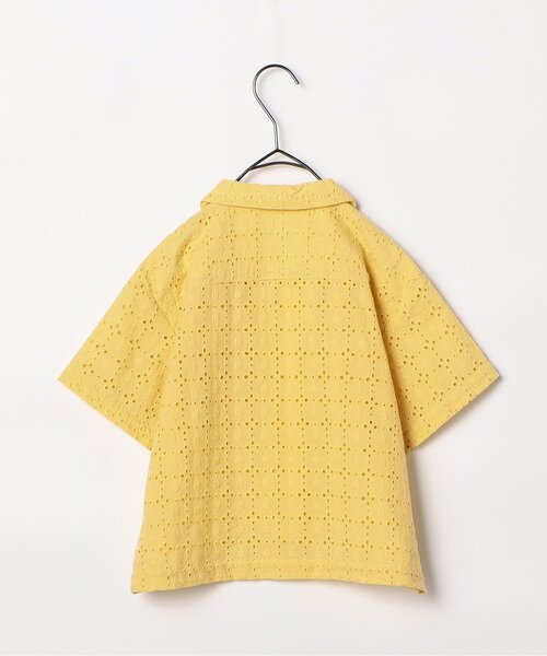 p.premier（ピードットプルミエ）の「アイレットレース半袖シャツ（シャツ/ブラウス・キッズ・チャコール/イエロー/アイボリー・80/90/100/110/120/130/140）」の19枚目の写真