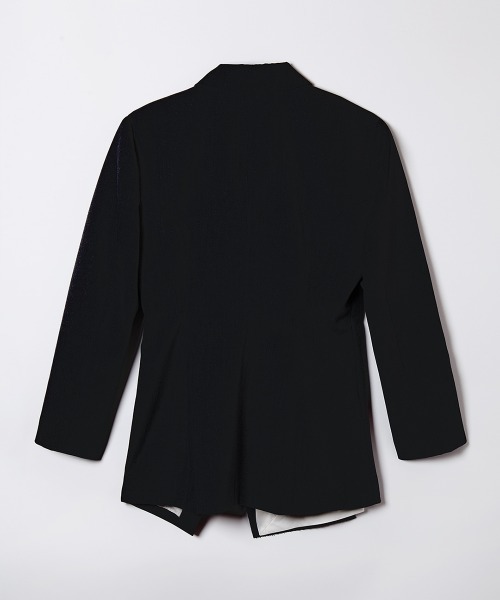 TELOPLAN(テーロプラン)の「【TELOPLAN】Besim Jacket / べシムジャケット(テーラードジャケット・レディース・グレー/ブラック・ONE SIZE)」の4枚目の写真