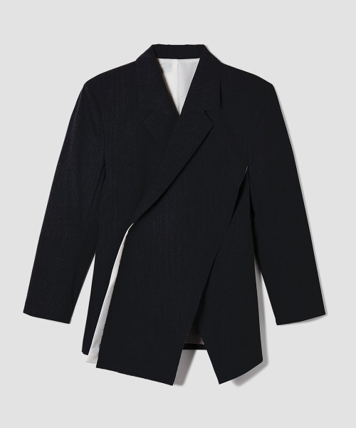 TELOPLAN(テーロプラン)の「【TELOPLAN】Besim Jacket / べシムジャケット(テーラードジャケット・レディース・グレー/ブラック・ONE SIZE)」の10枚目の写真