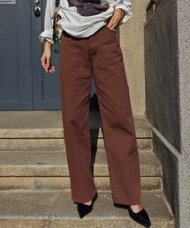 esutoreja（エストレジャ）の「カラーワイドデニム（デニムパンツ）」