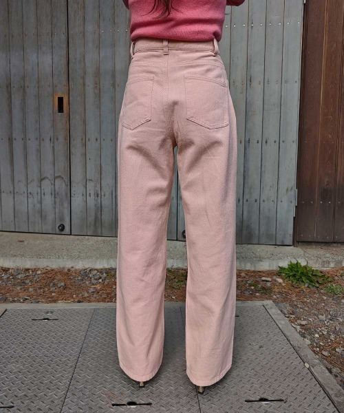esutoreja(エストレジャ)の「カラーワイドデニム(デニムパンツ・レディース・ピンク/ブラウン/アイボリー・M/S)」の17枚目の写真