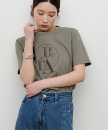 LARUTA | 【LARUTA】NEW厚盛りロゴ刺繍T(Tシャツ/カットソー)