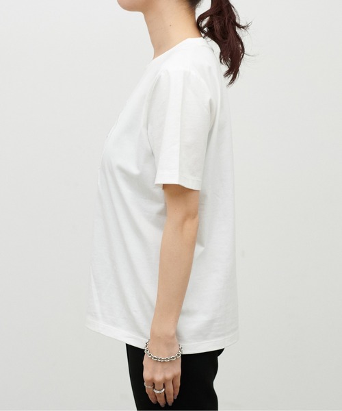 LARUTA(ラルータ)の「【LARUTA】NEW厚盛りロゴ刺繍T(Tシャツ/カットソー・レディース・ライトベージュ/オフホワイト/カーキ/スミクロ・FREE)」の9枚目の写真