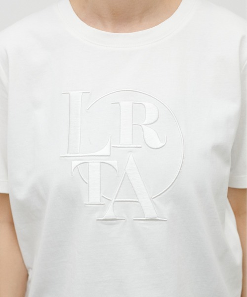 LARUTA(ラルータ)の「【LARUTA】NEW厚盛りロゴ刺繍T(Tシャツ/カットソー・レディース・ライトベージュ/オフホワイト/カーキ/スミクロ・FREE)」の12枚目の写真