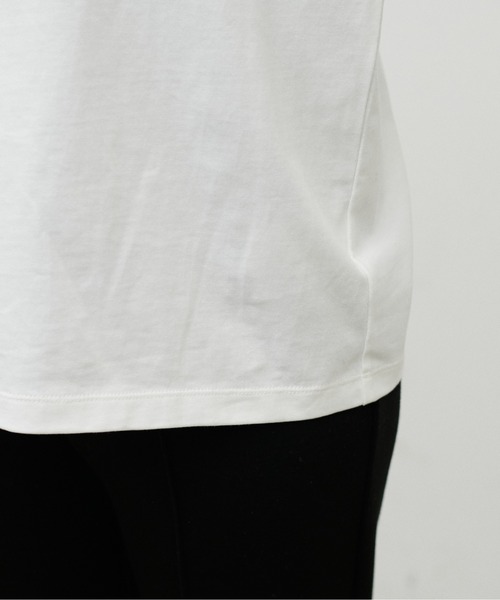 LARUTA(ラルータ)の「【LARUTA】NEW厚盛りロゴ刺繍T(Tシャツ/カットソー・レディース・ライトベージュ/オフホワイト/カーキ/スミクロ・FREE)」の6枚目の写真