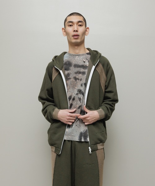 BAL（バル）の「BAL / BIKE ATHLETIC POLY COTTON ZIP HOODIE（パーカー・メンズ・ブラック/オリーブ/ベージュ・3/2/1）」の19枚目の写真