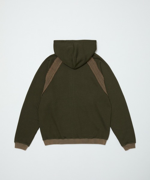 BAL（バル）の「BAL / BIKE ATHLETIC POLY COTTON ZIP HOODIE（パーカー・メンズ・ブラック/オリーブ/ベージュ・3/2/1）」の5枚目の写真