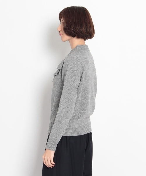 THE EMPORIUM(ジエンポリアム)の「フリルニットプルオーバー(ニット/セーター・レディース・ホワイト/グレー/ブルー/ベージュ・38/40)」の6枚目の写真