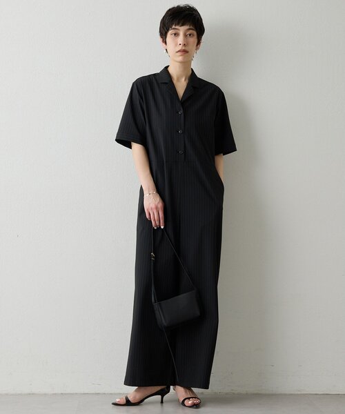 THE PAUSE（ザ ポーズ）の「【THE PAUSE】ストライプカイキンジャンプスーツ（つなぎ/オールインワン・レディース・ネイビー/ブラック・FREE）」の11枚目の写真