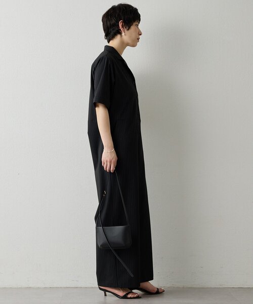 THE PAUSE（ザ ポーズ）の「【THE PAUSE】ストライプカイキンジャンプスーツ（つなぎ/オールインワン・レディース・ネイビー/ブラック・FREE）」の8枚目の写真