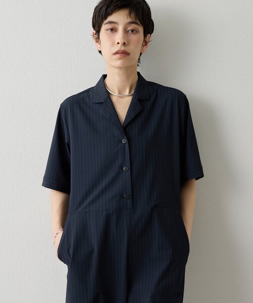 THE PAUSE（ザ ポーズ）の「【THE PAUSE】ストライプカイキンジャンプスーツ（つなぎ/オールインワン・レディース・ネイビー/ブラック・FREE）」の13枚目の写真