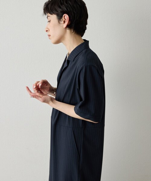 THE PAUSE（ザ ポーズ）の「【THE PAUSE】ストライプカイキンジャンプスーツ（つなぎ/オールインワン・レディース・ネイビー/ブラック・FREE）」の14枚目の写真