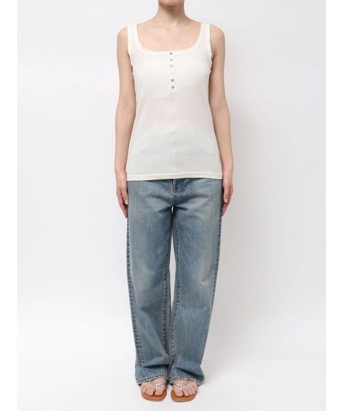 Ungrid(アングリッド)の「ヘンリーテレコタンクトップ(タンクトップ・レディース・イエロー/チャコールグレー/オフホワイト・FREE)」の10枚目の写真