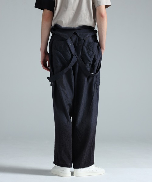 Y-3（ワイスリー）の「Y-3 CRINKLE VISCOSE SUSPENDER PANTS（その他パンツ・メンズ・グレー系・XX-SMALL/X-SMALL/SMALL/MEDIUM/LARGE/X-LARGE）」の7枚目の写真