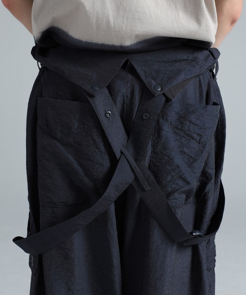 Y-3（ワイスリー）の「Y-3 CRINKLE VISCOSE SUSPENDER PANTS（その他パンツ・メンズ・グレー系・XX-SMALL/X-SMALL/SMALL/MEDIUM/LARGE/X-LARGE）」の5枚目の写真