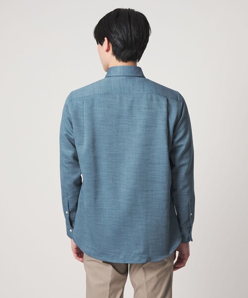 A DAY IN THE LIFE UNITED ARROWS（アデイインザライフユナイテッドアローズ）の「リネンライク スラブ ツイル カッタウェイカラーシャツ-吸水速乾-＜A DAY IN THE LIFE＞（シャツ/ブラウス・メンズ・ロイヤルブルー/ナチュラル/ホワイト/ライトブルー・L/XL/S/M）」の12枚目の写真