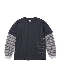 Y.E.S Jacquard Stripe Layerd L/S