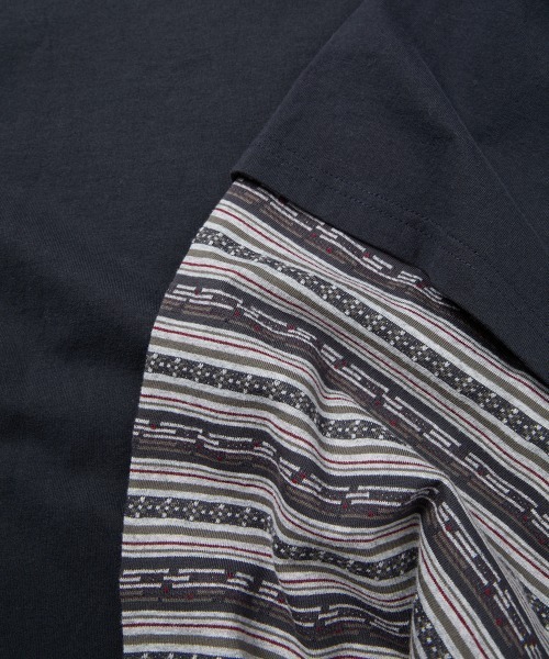 YESEYESEE(イエスアイシー)の「Y.E.S Jacquard Stripe Layerd L/S(Tシャツ/カットソー・メンズ・チャコール/ブルー系その他・M/S/XL/L)」の6枚目の写真