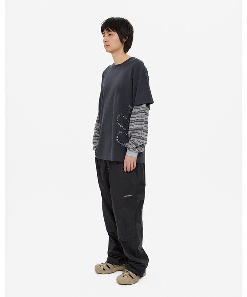 YESEYESEE(イエスアイシー)の「Y.E.S Jacquard Stripe Layerd L/S(Tシャツ/カットソー・メンズ・チャコール/ブルー系その他・M/S/XL/L)」の9枚目の写真