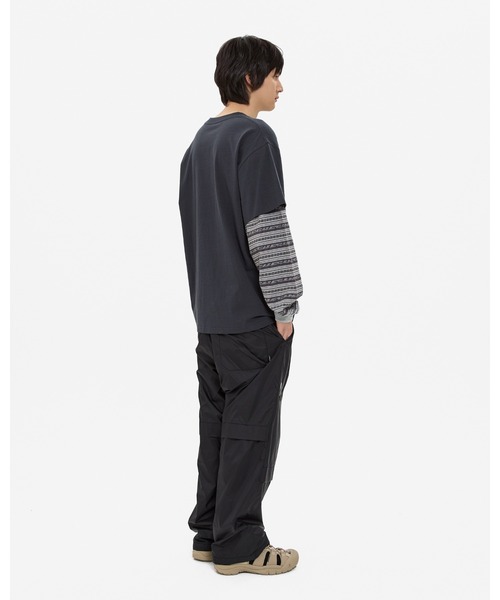 YESEYESEE(イエスアイシー)の「Y.E.S Jacquard Stripe Layerd L/S(Tシャツ/カットソー・メンズ・チャコール/ブルー系その他・M/S/XL/L)」の10枚目の写真