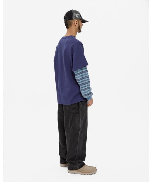 YESEYESEE(イエスアイシー)の「Y.E.S Jacquard Stripe Layerd L/S(Tシャツ/カットソー・メンズ・チャコール/ブルー系その他・M/S/XL/L)」の20枚目の写真