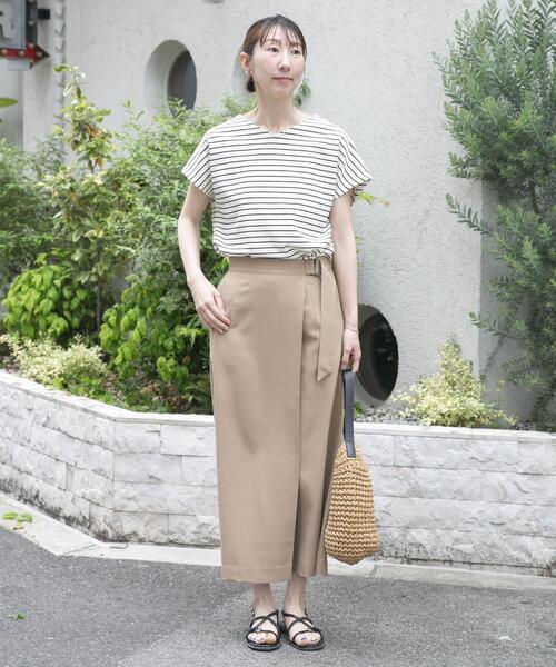 ITEMS URBANRESEARCH(アイテムズ アーバンリサーチ)の「カットミラノフレンチプルオーバー(Tシャツ/カットソー・レディース・ブルー/ホワイト系その他/ブラック/オフホワイト/ブラウン・FREE)」の15枚目の写真