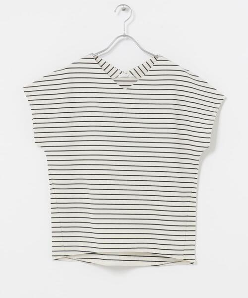 ITEMS URBANRESEARCH(アイテムズ アーバンリサーチ)の「カットミラノフレンチプルオーバー(Tシャツ/カットソー・レディース・ブルー/ホワイト系その他/ブラック/オフホワイト/ブラウン・FREE)」の19枚目の写真