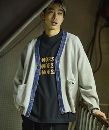 niko and... | デニム切り替えカーディガン(カーディガン/ボレロ)