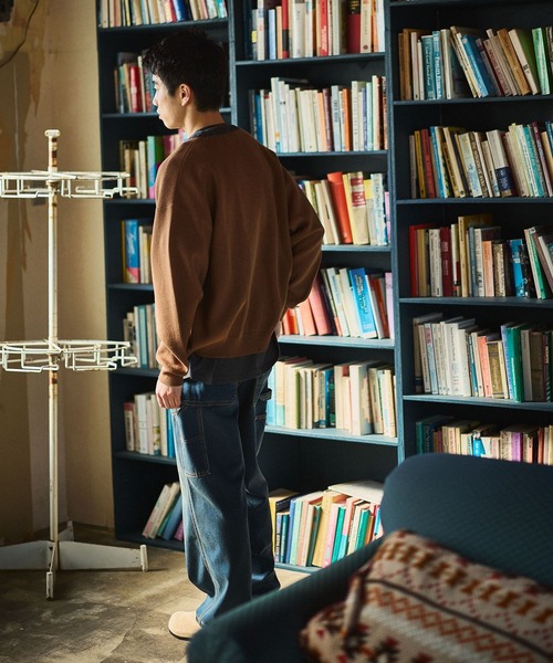 niko and...（ニコアンド）の「デニム切り替えカーディガン（カーディガン/ボレロ・メンズ・ネイビー/キャメル/ライトグレー・MEDIUM/LARGE）」の10枚目の写真