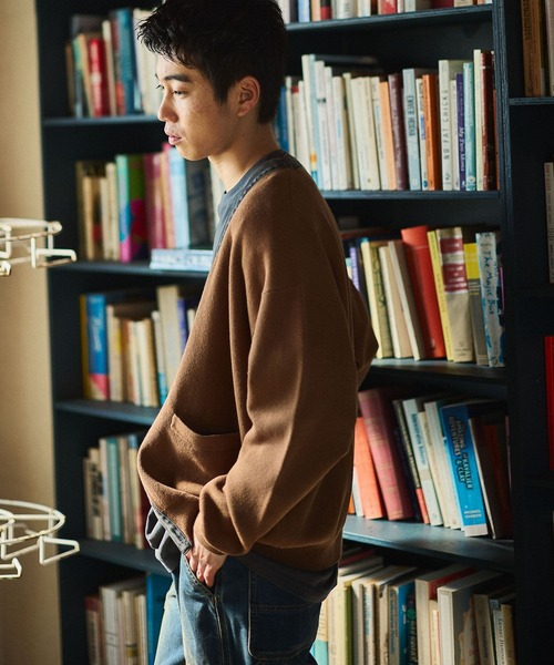 niko and...（ニコアンド）の「デニム切り替えカーディガン（カーディガン/ボレロ・メンズ・ネイビー/キャメル/ライトグレー・MEDIUM/LARGE）」の12枚目の写真