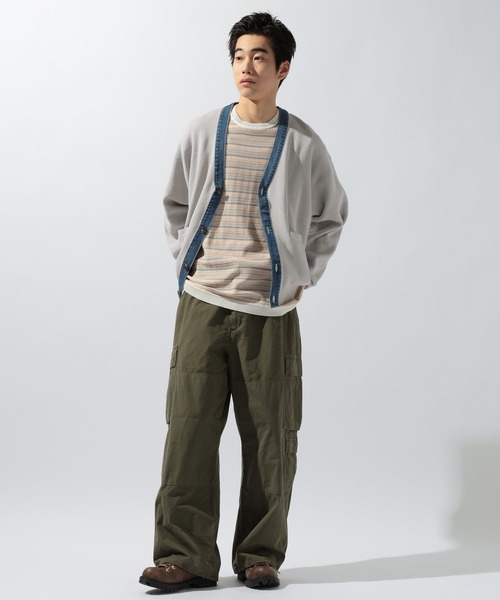 niko and...（ニコアンド）の「デニム切り替えカーディガン（カーディガン/ボレロ・メンズ・ネイビー/キャメル/ライトグレー・MEDIUM/LARGE）」の13枚目の写真