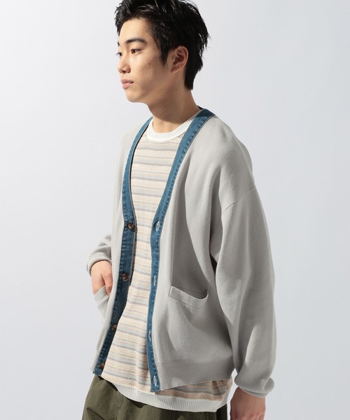 niko and...（ニコアンド）の「デニム切り替えカーディガン（カーディガン/ボレロ・メンズ・ネイビー/キャメル/ライトグレー・MEDIUM/LARGE）」の15枚目の写真