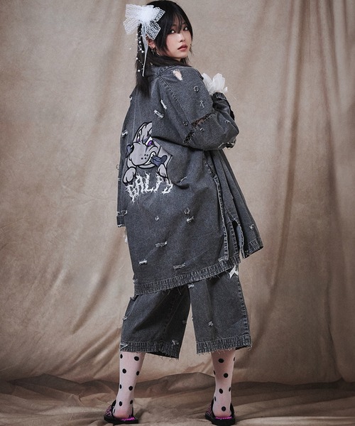 GALFY(ガルフィー)の「【GALFY/ガルフィー】バチバチピアス甚平(浴衣・メンズ・ブラック/ブルー/グレー・L/XL)」の19枚目の写真