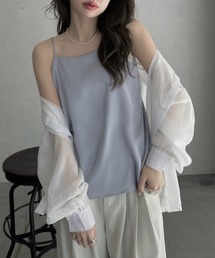 TREOVER | 上品なツヤ感のサテンキャミソール(キャミソール)