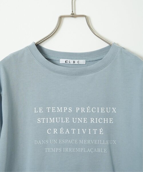 LBC(エルビーシー)の「コットンロゴプリントTシャツ(Tシャツ/カットソー・レディース・その他1/ベージュ/ブルー系その他/コーラル/チャコール/ホワイト・M/L)」の11枚目の写真