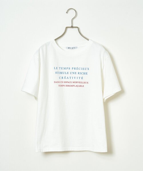 LBC(エルビーシー)の「コットンロゴプリントTシャツ(Tシャツ/カットソー・レディース・その他1/ベージュ/ブルー系その他/コーラル/チャコール/ホワイト・M/L)」の16枚目の写真