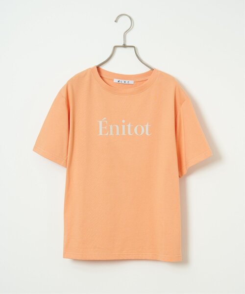 LBC(エルビーシー)の「コットンロゴプリントTシャツ(Tシャツ/カットソー・レディース・その他1/ベージュ/ブルー系その他/コーラル/チャコール/ホワイト・M/L)」の22枚目の写真