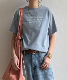 コットンロゴプリントTシャツ