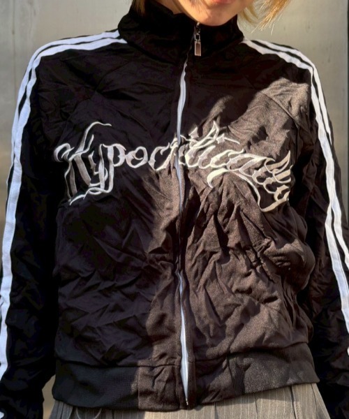 A'GEM/9 × .kom『A'gem/エージェム』Cropped Line Track Jacket /短丈